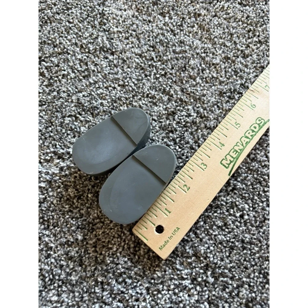 Our Generation Doll Slippers Shoes‎ Gray Plastic